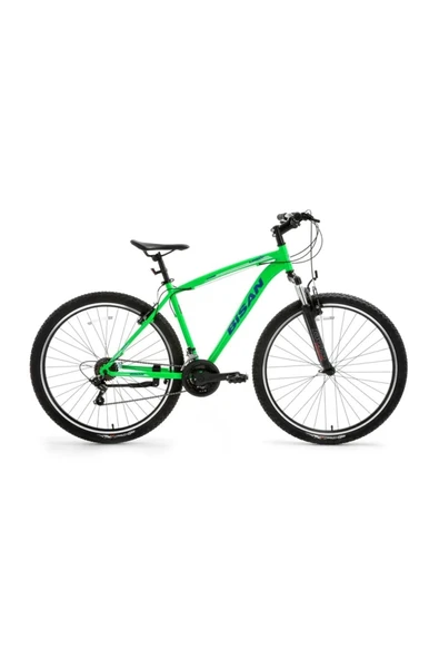Bisan LEON ERKEK DAĞ BİSİKLETİ 48CM V 27.5 JANT 21 VİTES NEON YEŞİL LACİVERT ürün görseli 1