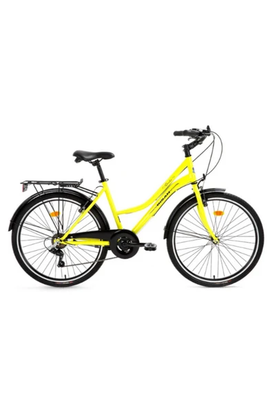 Bisan BİSAN SMİLE ŞEHİR BİSİKLETİ 44 CM V 28 JANT 7 VİTES SARI SİYAH ürün görseli 1
