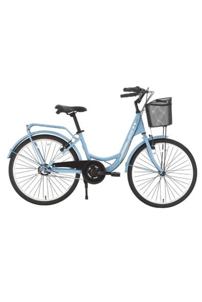 Bisan SORRENTO ŞEHİR BİSİKLETİ 36 CM V 24 JANT 3 VİTES SHIMANO NEXUS SL KONTRA FREN - BEBEK MAVİSİ - Resim 6