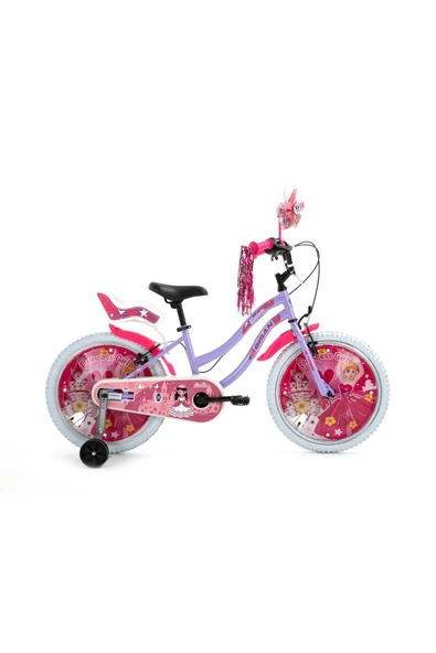 Bisan BİSAN QUEEN ÇOCUK BİSİKLETİ 30 CM V FREN 20 JANT 1 VİTES METALİK LİLA PEMBE - Resim 3