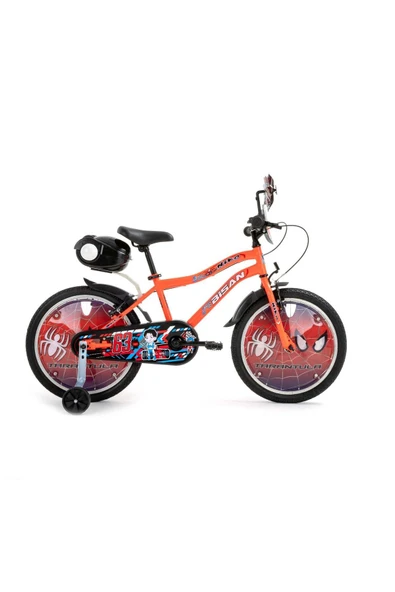 BİSAN NİKO ÇOCUK BİSİKLETİ 30 CM V FREN 20 JANT 1 VİTES NEON TURUNCU MAVİ - 1