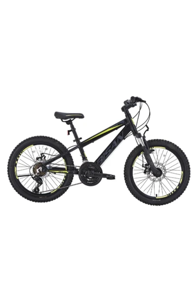 BİSAN COOPER ÇOCUK BİSİKLETİ 28 CM MD 20 JANT 21 VİTES MAT SİYAH SARI - 1
