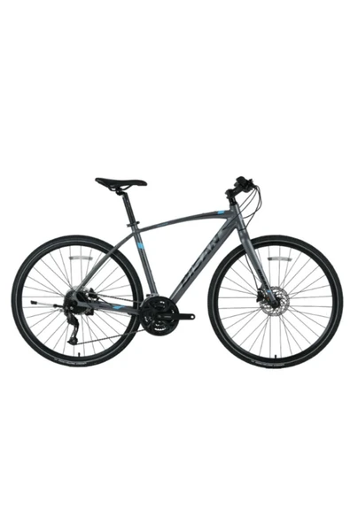 BİSAN 8600 ALTUS TREKKİNG BİSİKLETİ 50 CM HİDROLİK DİSK 28 JANT 27 VİTES METALİK GRİ MAVİ ürün görseli 1
