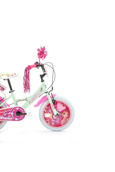 BİSAN ROSE ÇOCUK BİSİKLETİ 26 CM V FREN 16 JANT 1 VİTES MİNT YEŞİL PEMBE - 2