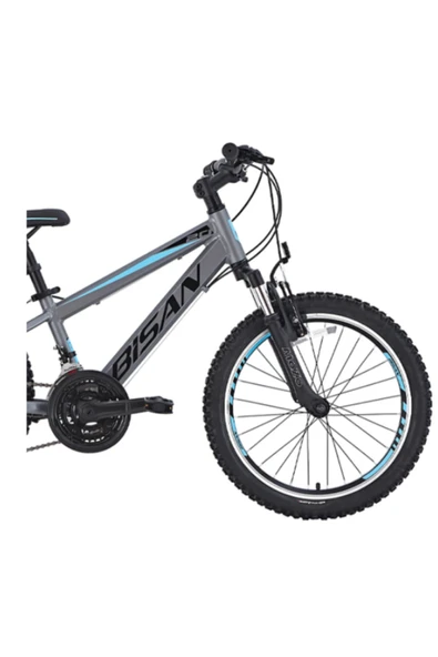 Bisan BİSAN COOPER ÇOCUK BİSİKLETİ 30 CM V 24 JANT 21 VİTES FÜME SİYAH MAVİ - Resim 3