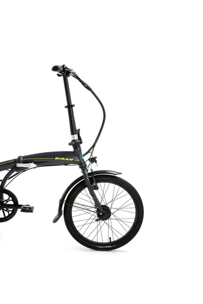 BİSAN PRİME ELEKTRİKLİ KATLANIR BİSİKLET 32 CM V 20 JANT 7 VİTES MAT GRİ SARI - 2