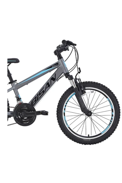 BİSAN COOPER ÇOCUK BİSİKLETİ 30 CM V 24 JANT 21 VİTES FÜME SİYAH MAVİ - 2