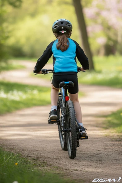 Bisan BUFFALO ÇOCUK BİSİKLETİ 28 CM V FREN 20 JANT 18 VİTES MAT SİYAH MAVİ (6-8 YAŞ) - Resim 2