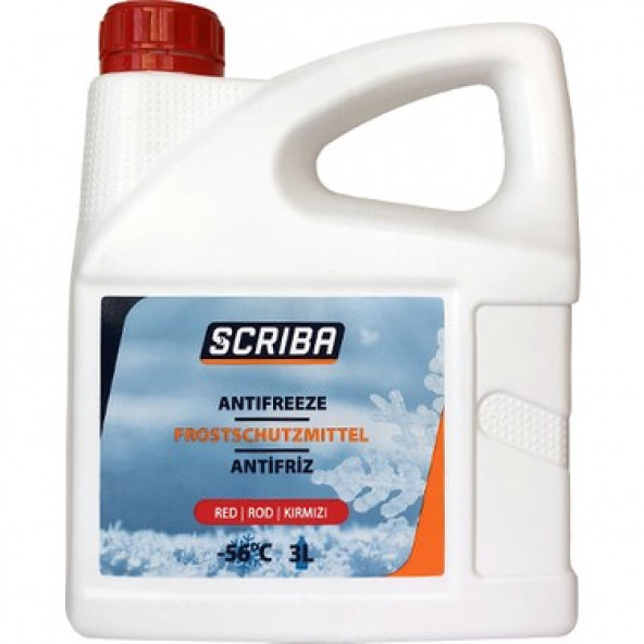 Scriba 3 litre Antifriz -56 DERECE KIRMIZI