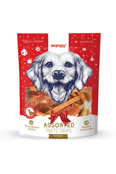 Wanpy Karışık Yılbaşı Özel Köpek Ödülü 300gr ürün görseli