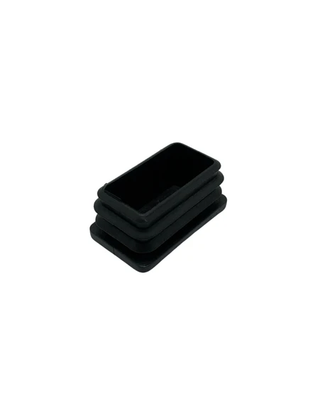 Dikdörtgen Demir Profil İç Tapa Geçme Plastik Ayak Geçme Koruma Plastiği(40MM x 30MM)(SİYAH) Siyah 40mm x 30mm SİYAH - 2 ADET - 3