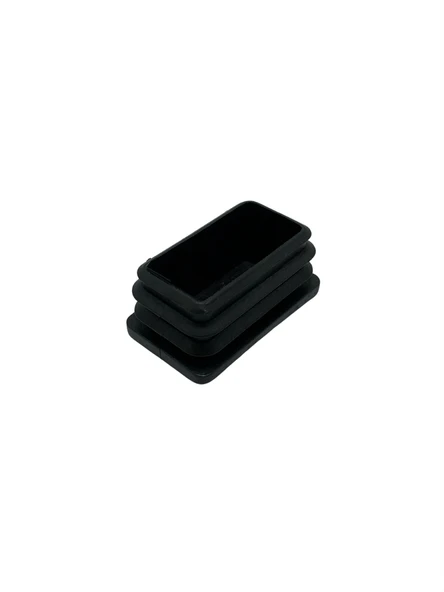 Dikdörtgen Demir Profil İç Tapa Geçme Plastik Ayak Geçme Koruma Plastiği(40MM x 20MM)(SİYAH) Siyah 40mm x 20mm SİYAH - 8 ADET - 3