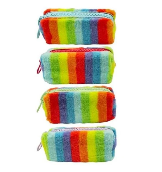 Unicus Big Zip Süper Rainbow Tavşan Tüylü Kalem Kutusu SYG-Unicus988 ürün görseli 1