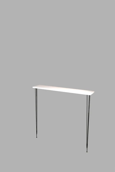 Violet Minimalist Metal Ayaklı Dar Dresuar Dekoratif Petek Üstü Dresuar 90 Cm - Resim 4