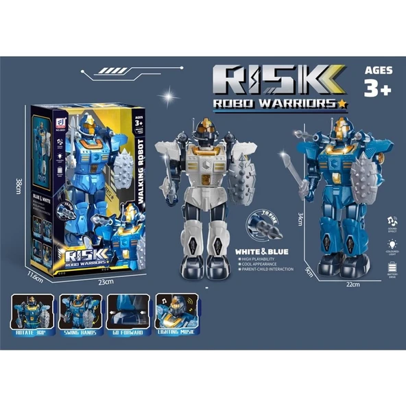 IŞIKLI MÜZİKLİ ROKET ATAN ROBOT -VRD ürün görseli 1