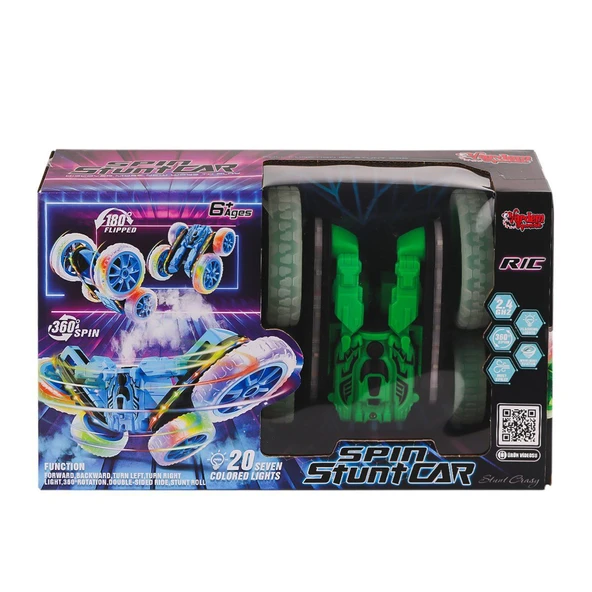 HG-4-45 Kumandalı Işıklı Buharlı Stunt Spin Araba -Vardem Oyuncak - Resim 2