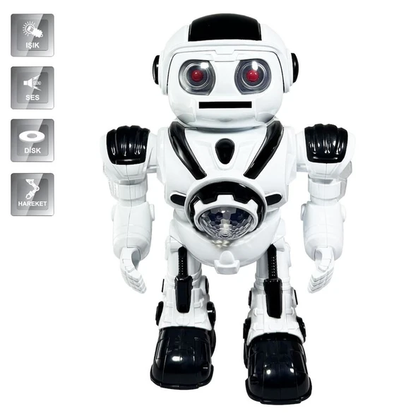 DF-6022 IŞIKLI VE MÜZİKLİ DİSK ATAN UZAYLI ROBOT ürün görseli 1