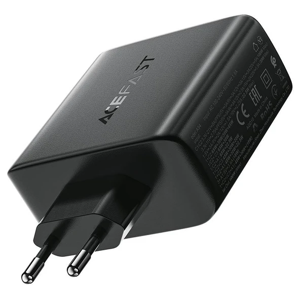 Acefast 100W PD 3X USB-C + USB-A 4 Port Hızlı Şarj Aleti Isı Düşüren GaN Destekli Akım Korumalı Güç Adaptörü iPhone & Android & iPad & MacBook Type-C - A94 - 3