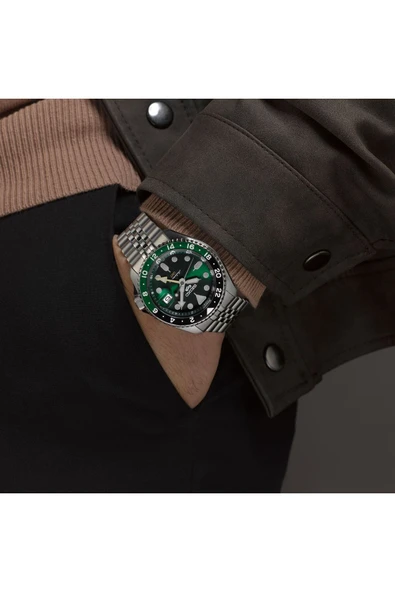 Seiko 5 Sports Gmt Automatic Ssk035k1 Erkek Kol Saati - Resim 4