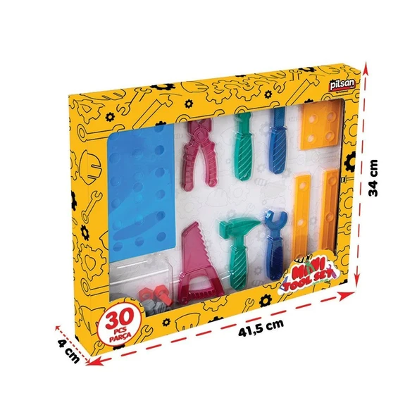 03 651 Mini Tamir Seti -Pilsan Oyuncak - Resim 4