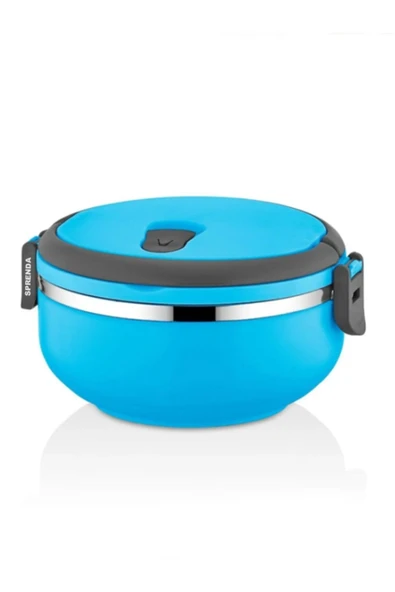 SPRENDA Tek Katlı Sızdırmaz Yemek Termosu Sefer Tası Saklama Kabı Mavi 0,75 Litre ürün görseli 1