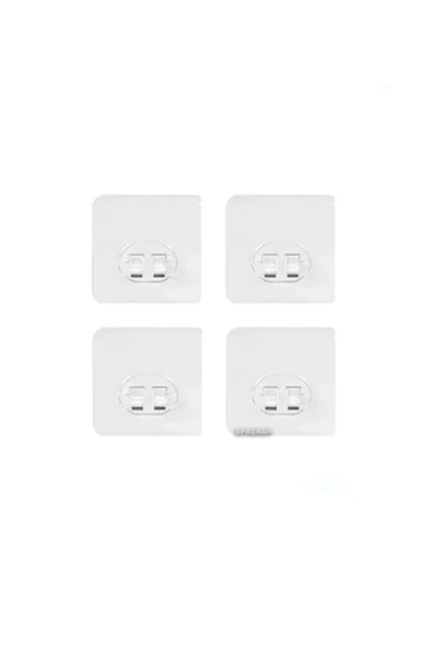 SPRENDA 4 lü Güçlü Kendinden Yapışkanlı Kancalar Köşe Rafı Banyo Rafı Duş Rafı Kancası ürün görseli 1