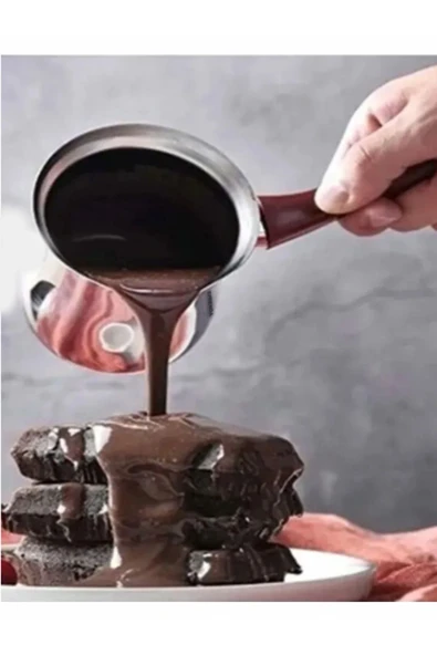 SPRENDA Çelik Cezve No.6 Büyük Boy - Kahve Cezvesi Metal ( 8 fincan- çap 10 cm 800 ml )