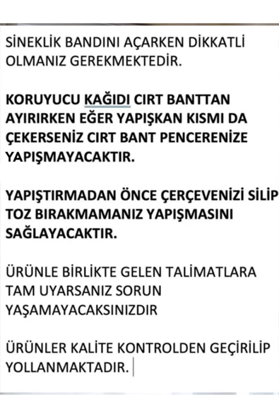 SPRENDA 75 x 125 Cm 5 Metre Çift Taraf Bantlı Pencere Sinek Önleyici Kovucu Sineklik Perdesi - Resim 2