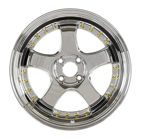 EMR-L002-15 9.5x18" -5x112 ET25 73.1 VC+Gold Rivet Jant (4 Adet) - Resim 2