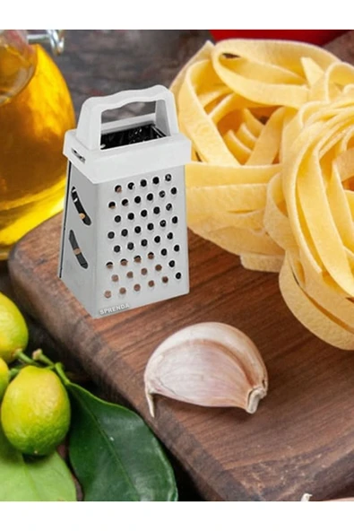 SPRENDA 3' LÜ Paslanmaz Çelik Pratik Mini Mıknatıslı Rende Limon, Sarımsak Ve Zencefil Rendesi - Resim 2
