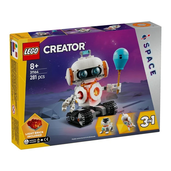 31164 Lego Creator 3in1 - Uzay Robotu 281 parça +8 yaş - 2