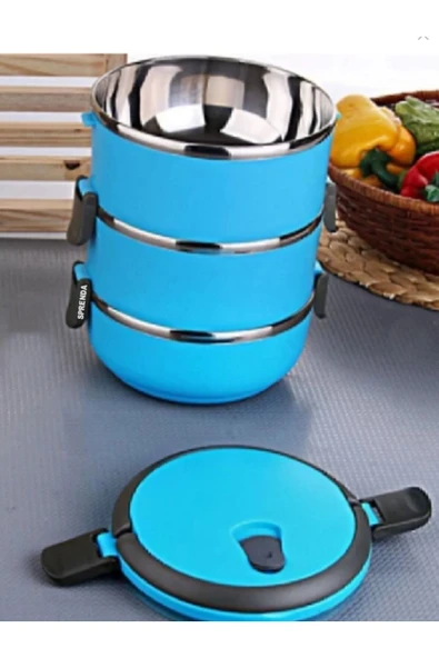 SPRENDA Üçlü Sefer Tası Saklama Kabı 2,25 lt - Resim 4