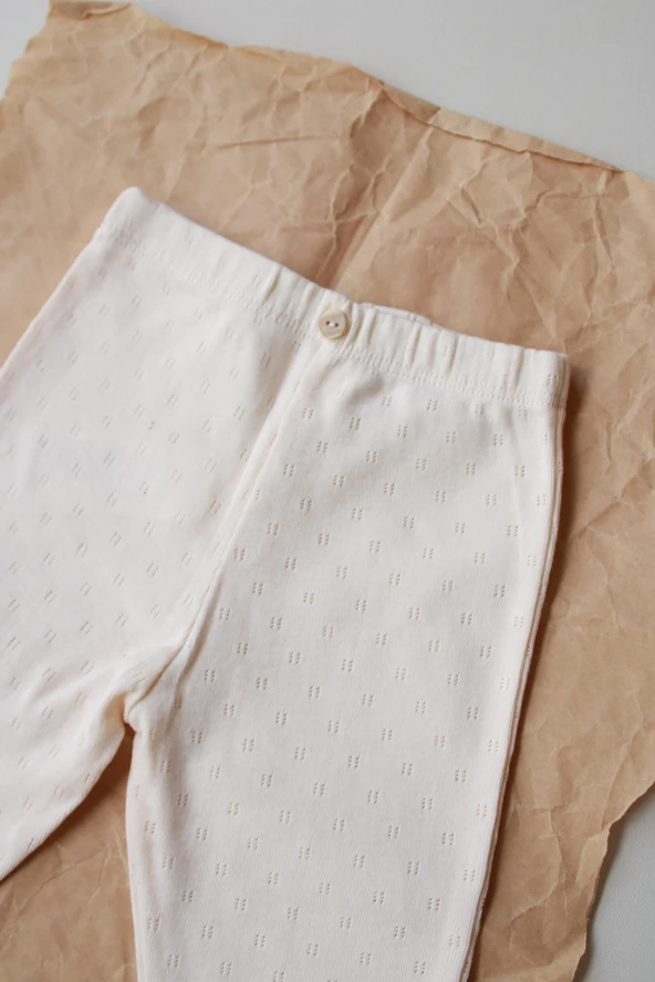 Krem Transferli Tayt - Resim 3