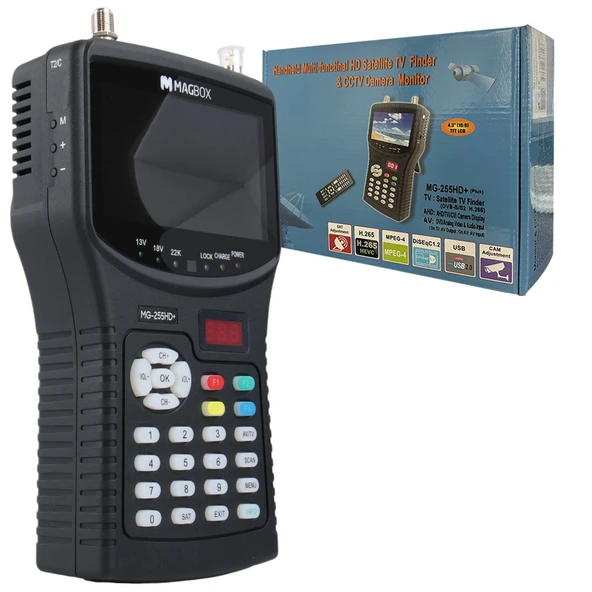 Magbox MG-255HD+ 4.3'' İnç Full HD LCD Ekranlı Görüntülü Uydu Yön Bulucu (Uzaktan Kumandalı) - Resim 5