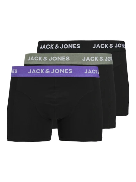 JACK JONES Erkek Pamuklu 3 lü Boxer 12268482 ürün görseli