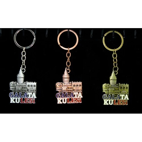 Metal Galata Kulesi Anahtarlık Model 2 ürün görseli