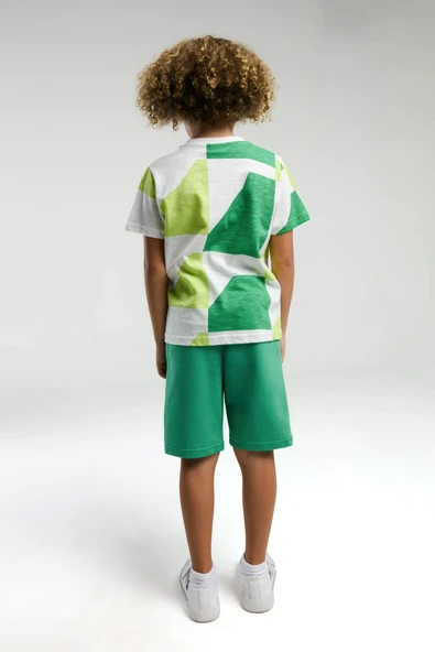 U.S. Polo Assn. Erkek Çocuk Şortlu Bermuda Pijama Takım - 10