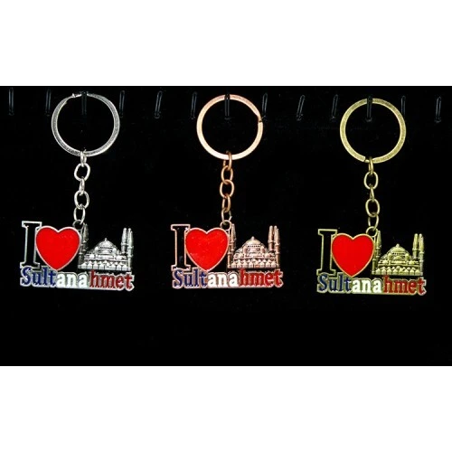 Metal Sultanahmet Anahtarlık (I Love Sultanahmet) ürün görseli