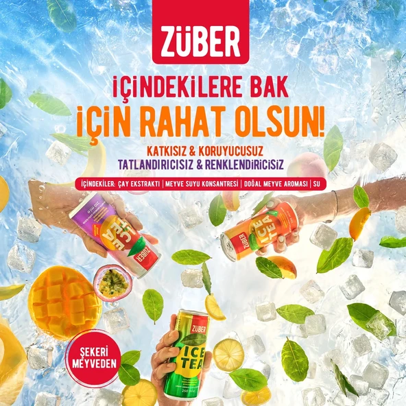 Zuber Ice Tea Tadım Paketi 250 ml x 3 Adet - Resim 2