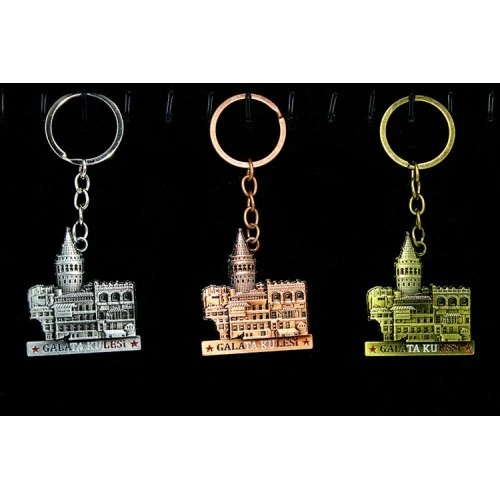 Metal Galata Kulesi Anahtarlık Model 4 ürün görseli