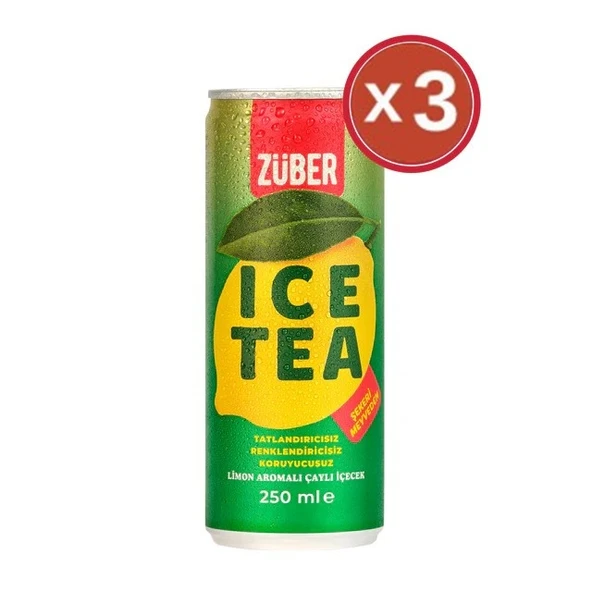 Zuber Ice Tea Limon 250 ml x 3 Adet ürün görseli