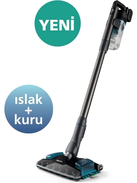 Philips 8000 Serisi Aqua Plus Dikey Süpürge, 80 Dakika Çalışma, Mop ve Kuru Özellik, Akıllı Başlık XC8053/01 - 7