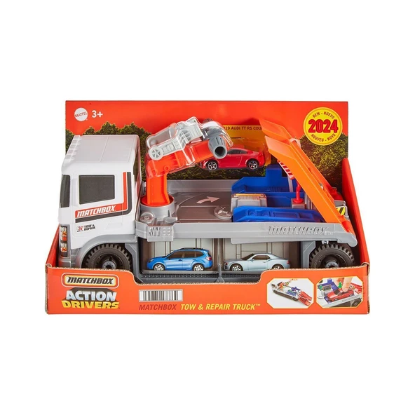 HRY43 Matchbox Aksiyon Sürücüleri - Çekici ve Tamir Kamyonu - Resim 2