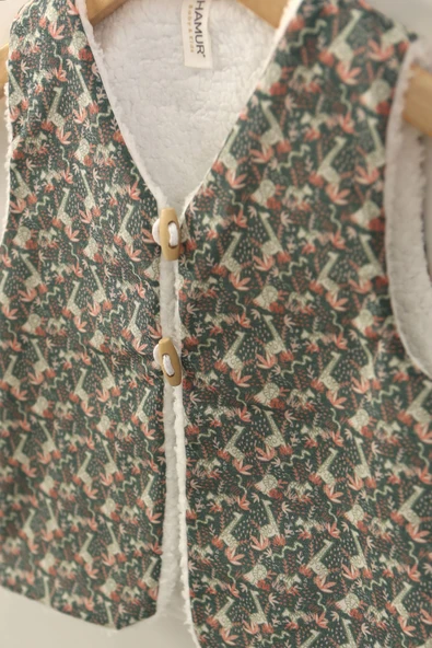 Bebek Yelek & Patik 0-6 Ay Miko Haki - 2