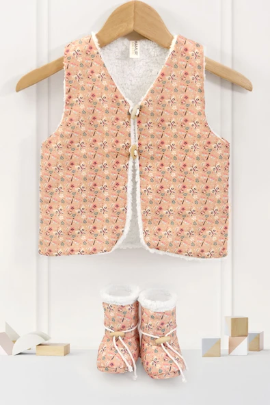 Bebek Yelek & Patik 12-18 AY Lola Bej