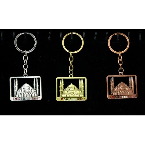 Metal Sultanahmet Anahtarlık Kare ürün görseli