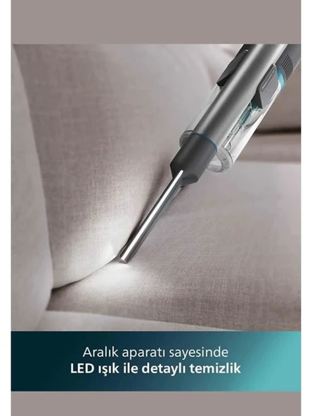 Philips 8000 Serisi Aqua Plus Dikey Süpürge, 80 Dakika Çalışma, Mop ve Kuru Özellik, Akıllı Başlık XC8053/01 - 4