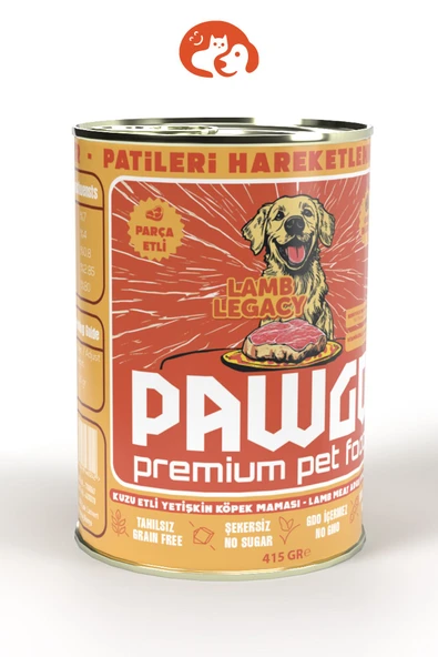 Pawgo Lamb Legacy | Kuzulu | 400g X 12 | Parça Etli | Köpek Yaş Mama - 3
