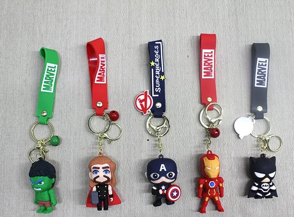 Marvel Karışık Karakter Silikon Anahtarlık ürün görseli