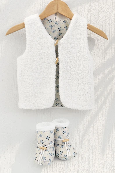 Bebek Yelek & Patik 18-24 AY Moi Mavi - Resim 6